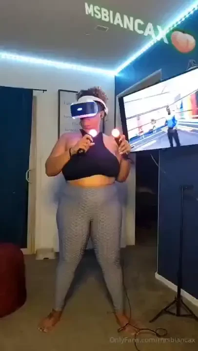 Previous live of me playing with my vr my titties wouldn t stay in my 