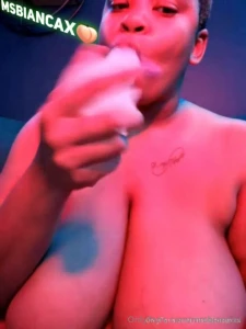 Getting nasty with a dildo with my mouth