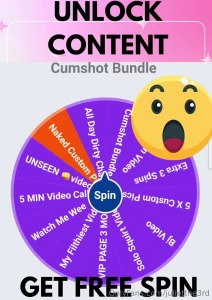 Unlock any content today and get a free spin on my wheel