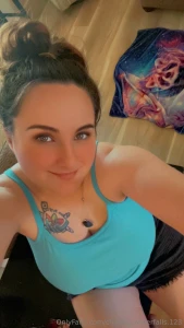 This girl is getting sweaty today