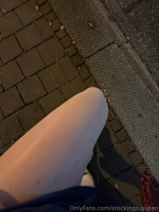 Tan pantyhose no knickers cowboy boots dress dangling close up zoom part 2