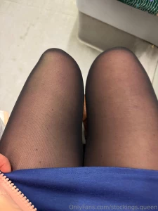 Samples - gt black pantyhose no knickers dress boots crossed legs