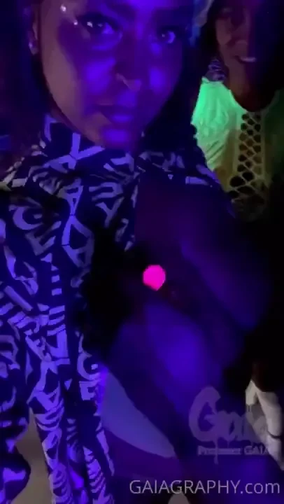The glow in the dark body paint party at kinkdupatl featuring 