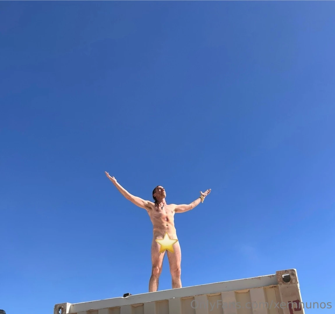 Victory pose after final camp cleanup 