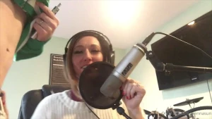 Im in the recording studio on a monday night