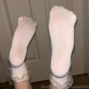 My white frilly socks