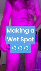 Ruining a brand new pair of grey undies