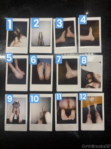 Attention feet lovers new polaroids just dropped 5 pic 25 6pic 50