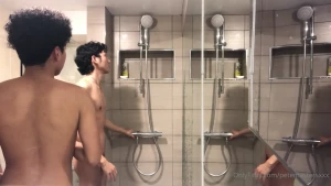 After daddy s hottest ever double twink fuck daddy took his two little