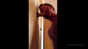 Glory hole thursday and it s a huge one - as you ll see as he gets