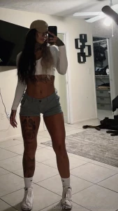 Miss the long split hair