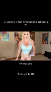 I tell you to fuck my cunty coworker she pissed me off so badly tip 20