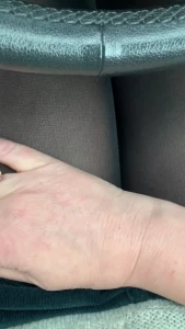 Heading to the car garage wonder what they ll think of my short skirt