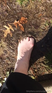 Stepping in some mud