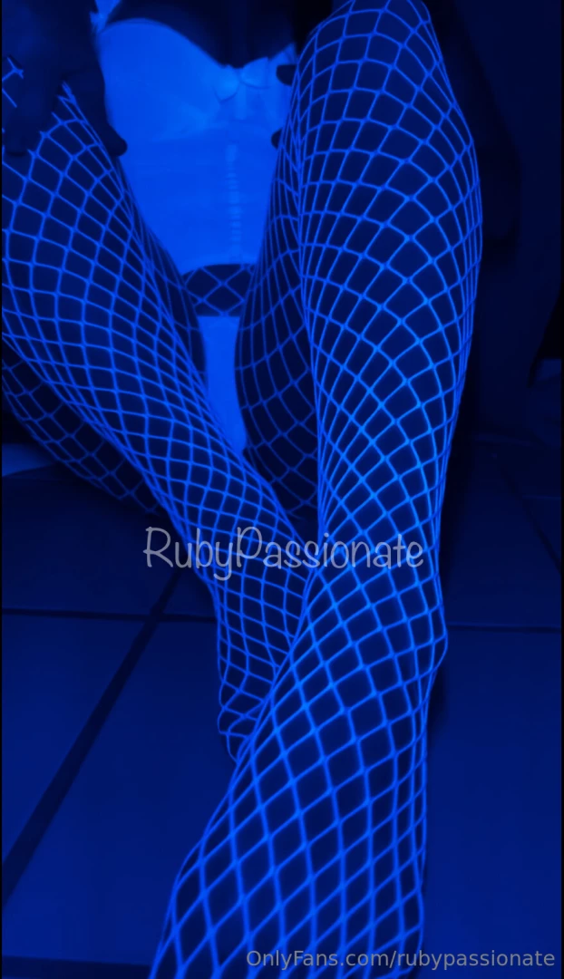 Screenshot from the video of my new fishnets just posted to my site go 