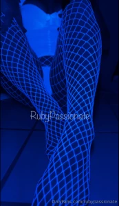 Screenshot from the video of my new fishnets just posted to my site go