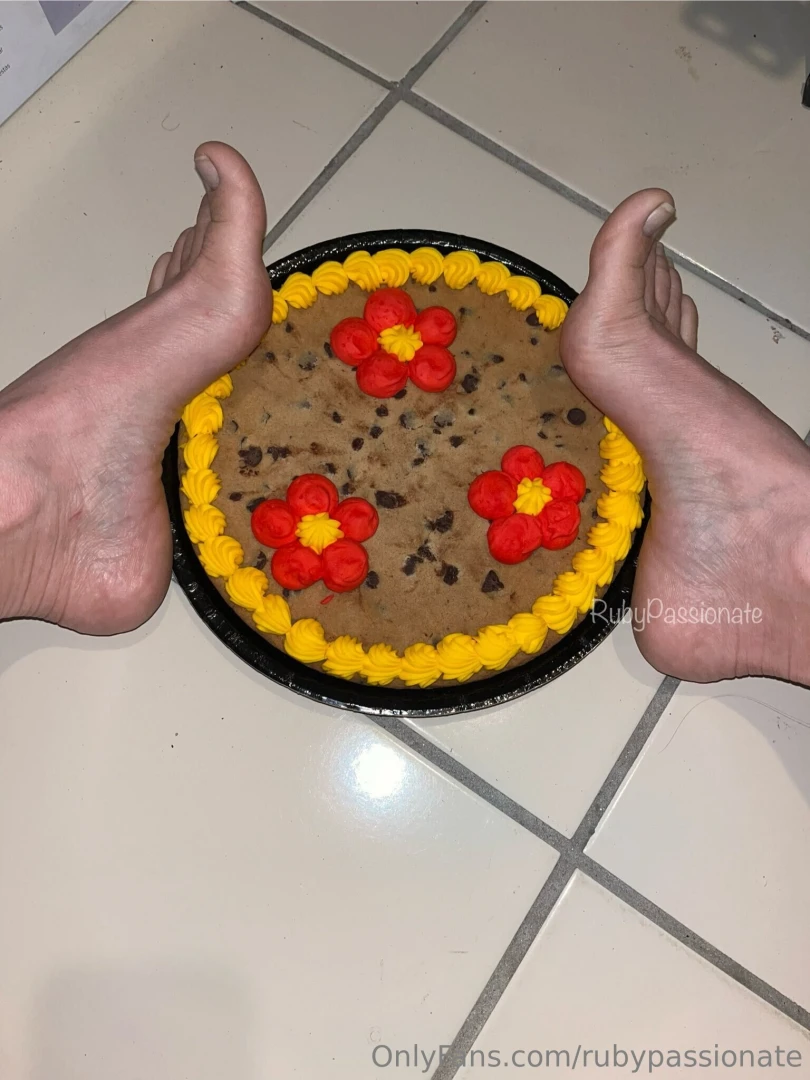 Cookie cake was hard at first and then i absolutely ruined it with my 