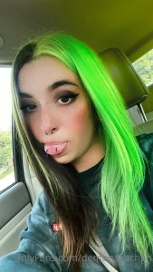 Guys do i go to the shrek rave in october also my green hair part 1