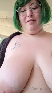Little bit of outdoor titty action today