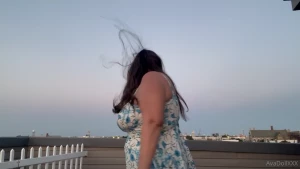 Rooftop deck sunset and maybe a lil nip slip in there so friggin part 1