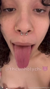 Spit kithes spit naked skinny lightskin hairy spitfetish smallboobs