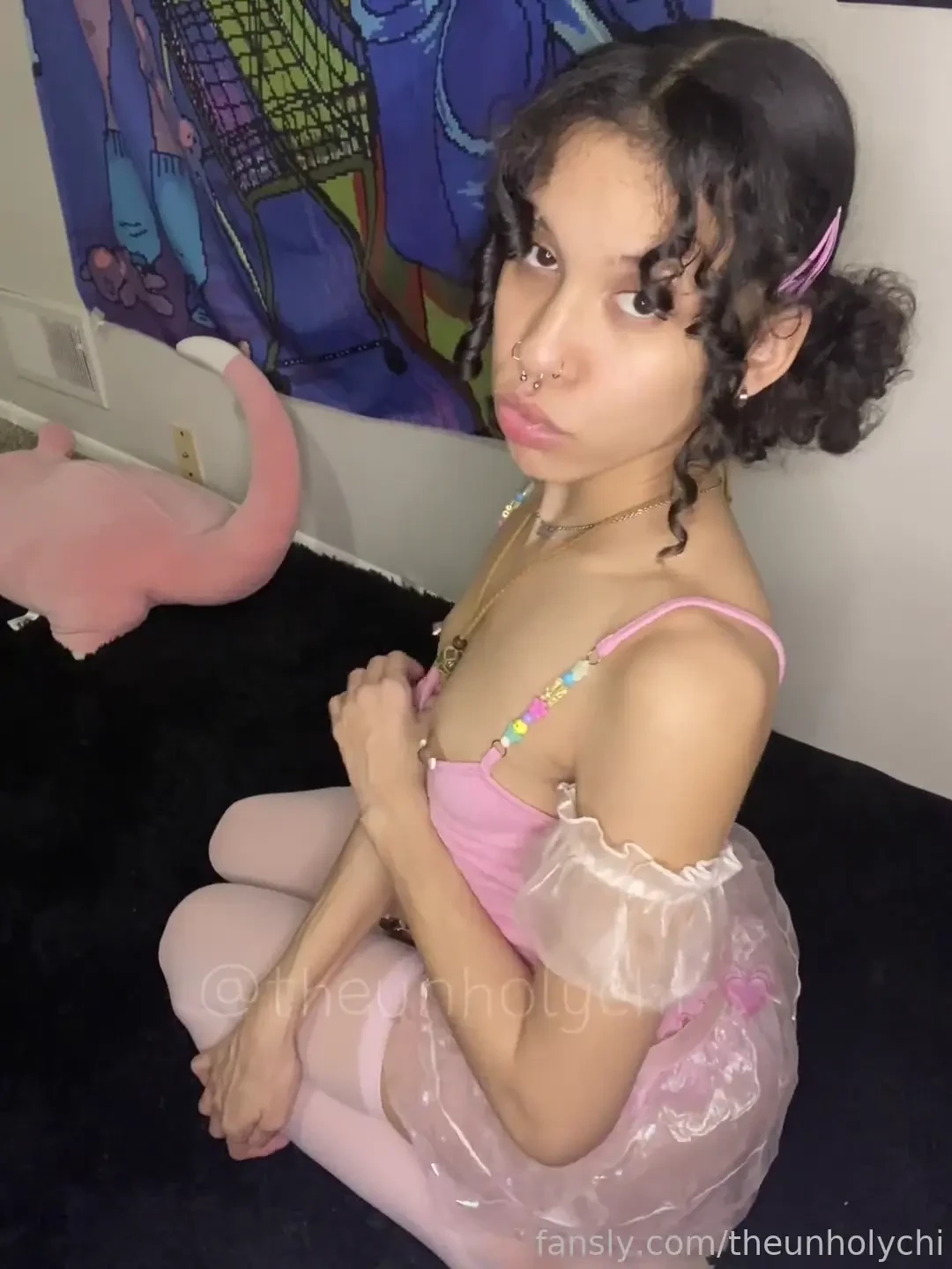 Spitty princess spit cute petite cum lightskin lingerie sologirl part 1 