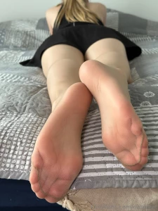 Sweet soft soles in extra thin pantyhose and more wanna see a full set part 3