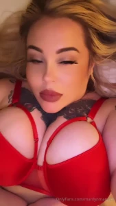 marilynmarie23 - This red makes my tits look so good 