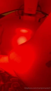 Red light therapy session so relaxing part 1