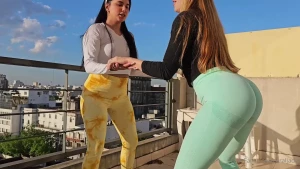 New video anal trheesome squat workout ends in hot sex nuevo video