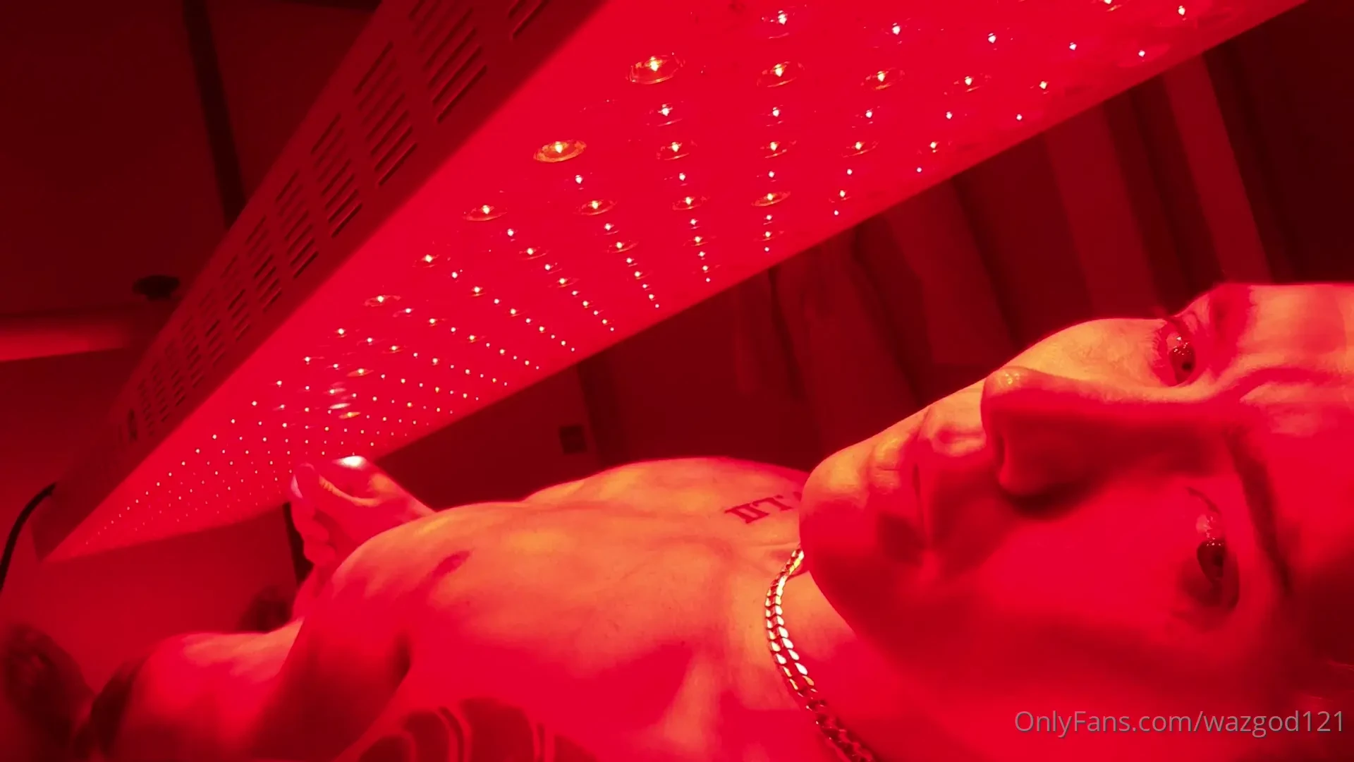 I couldn t help myself i was having my red light therapy and was so 