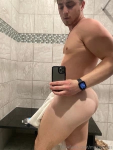Some mirror shots in the locker room after my workout today part 3