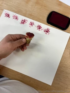 Trying out my lettuce stem stamp from yesterday s post i think it s part 5