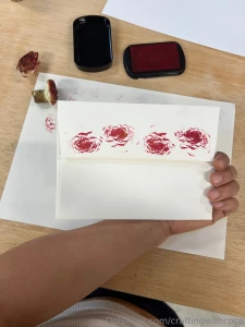 Trying out my lettuce stem stamp from yesterday s post i think it s part 2