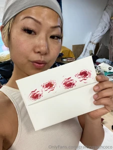 Trying out my lettuce stem stamp from yesterday s post i think it s part 4