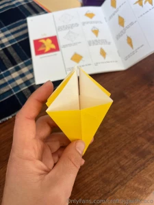 I want to show some of the origami flowers i made during my afternoon part 9