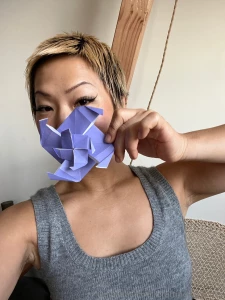 Pinwheel flower ok this origami pinwheel flower drove me a little