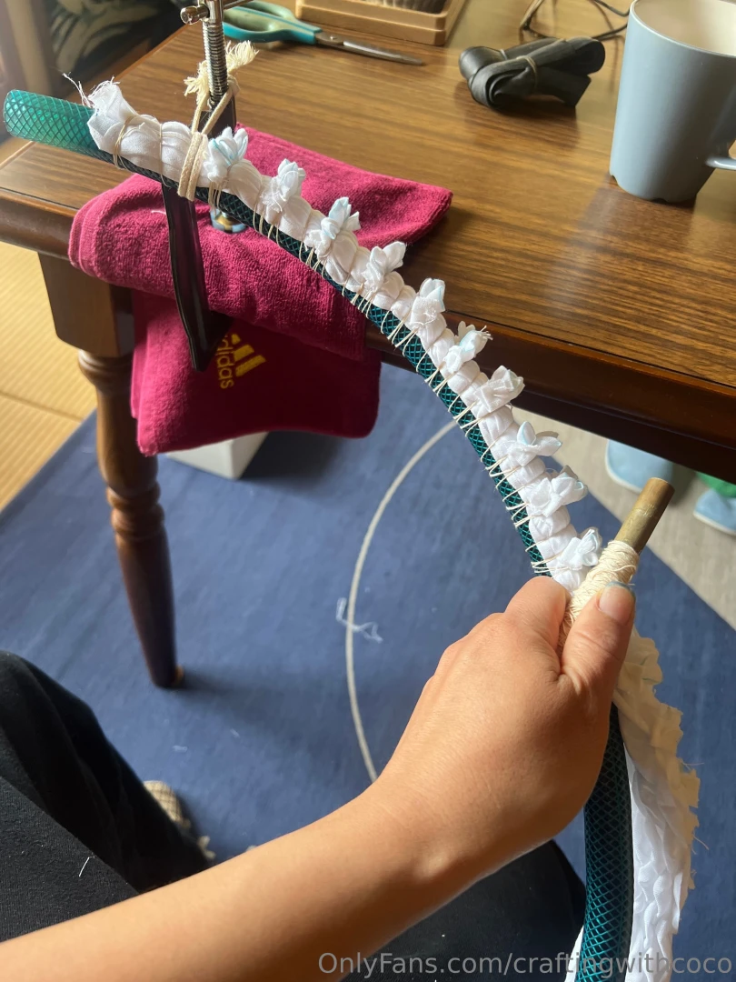 Now that i finished sewing all of the circles i am doing this new part 2 