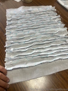 I m trying a new shibori technique today it s called hinode which part 3