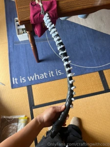 Now i m wrapping the piece with rubber from old bike tires talk about part 1