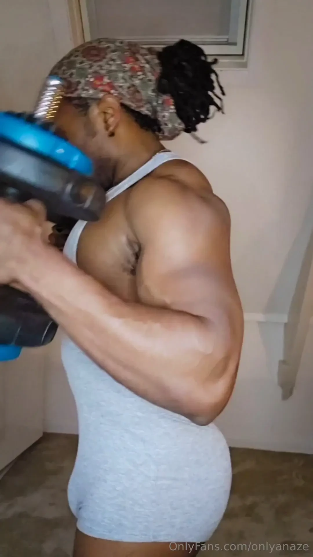 Got horny during my home workout pulled out my nipple clamps and 