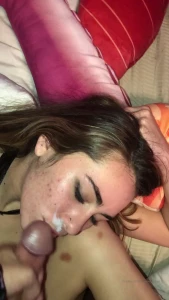 Birthday boy said first nut of the day has to be on the face