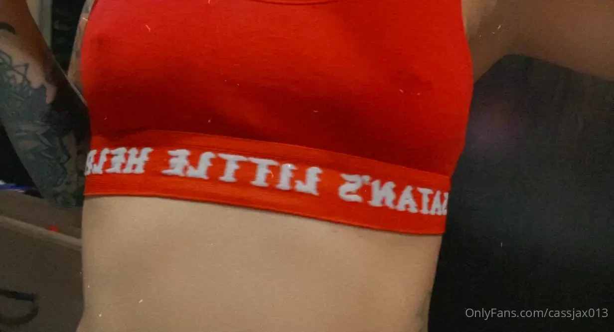The bra says it all 