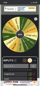 Check your messages we are playing spin the wheel if you just joined