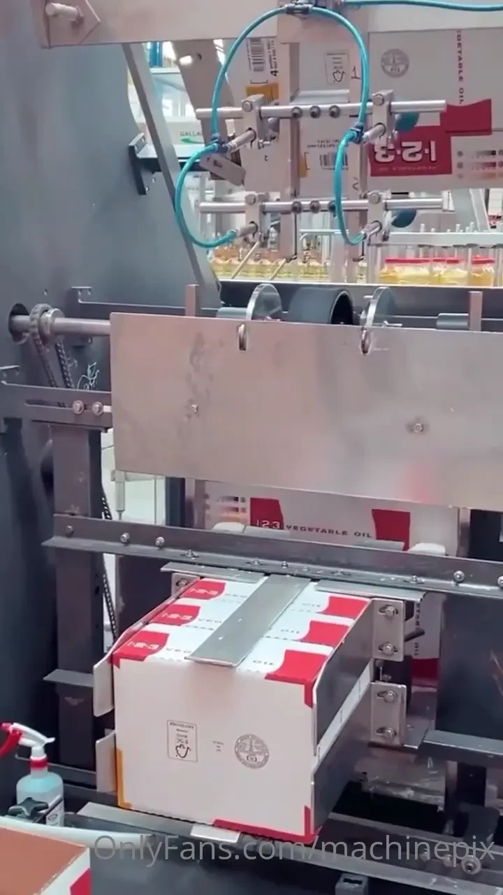 Automatic carton folding and packaging line for vegetable oil by tmg 