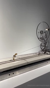 Machine with wishbone 2 0 by arthur ganson at the mit museum