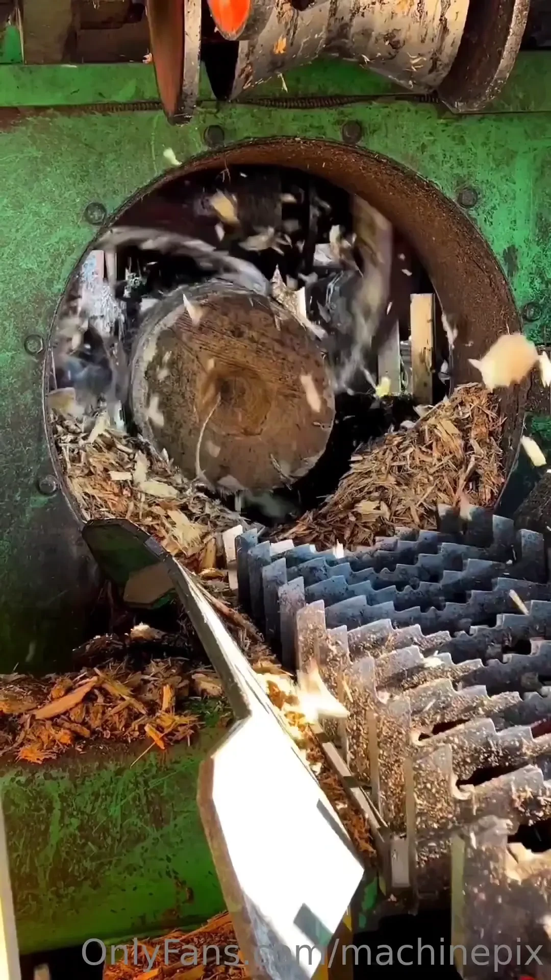 Press roll ring debarker by salem equipment 