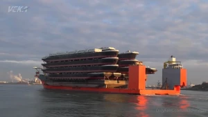 Veka dockwise blue marlin semisubmersible heavy-lift ship carrying 22