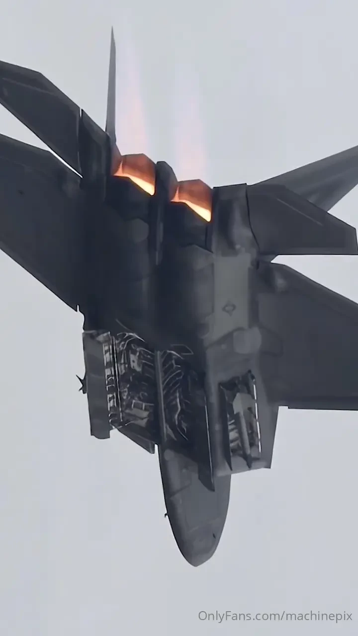 Internal weapons bays of the f-22 flown by razz of the usaf f-22 demo 
