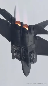 Internal weapons bays of the f-22 flown by razz of the usaf f-22 demo